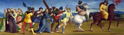 De processie naar Calvarie door Raffaello Sanzio Raphael